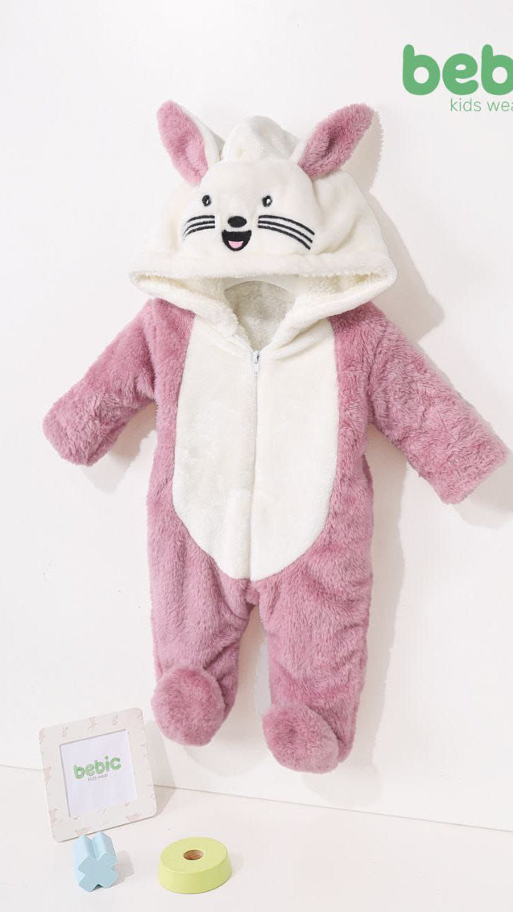 Bunny Onesie for Babies – Fleece-Lined Romper by Bebic Kids Wear