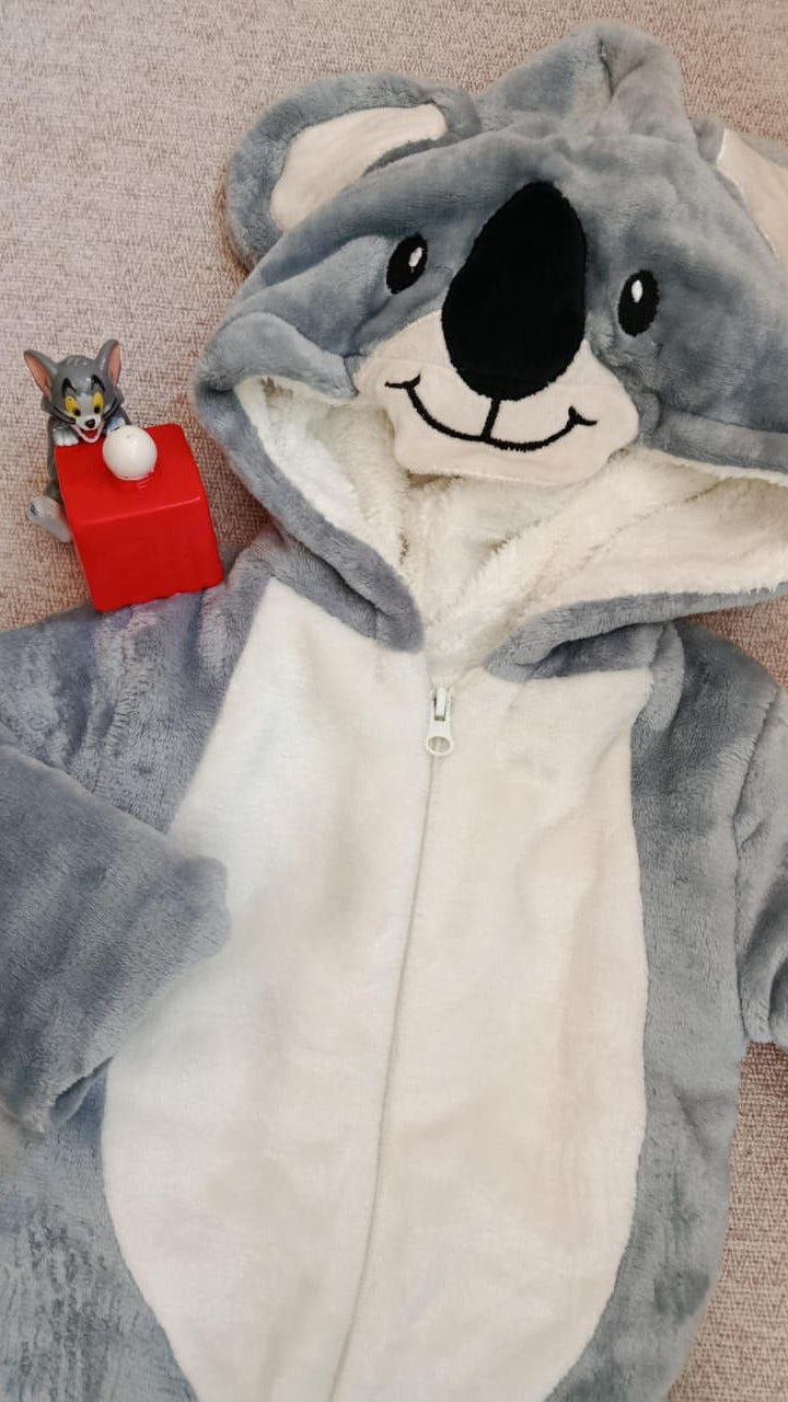 Baby Koala Fur-Lined Snowsuit – Cozy and Cute for Winter