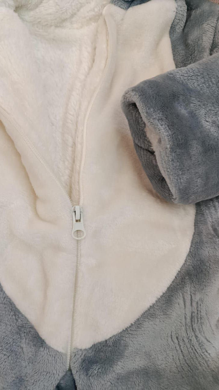 Baby Koala Fur-Lined Snowsuit – Cozy and Cute for Winter