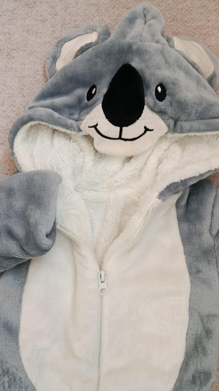 Baby Koala Fur-Lined Snowsuit – Cozy and Cute for Winter